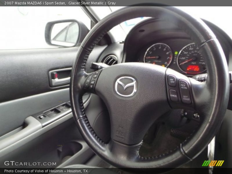 Glacier Silver Metallic / Gray 2007 Mazda MAZDA6 i Sport Sedan