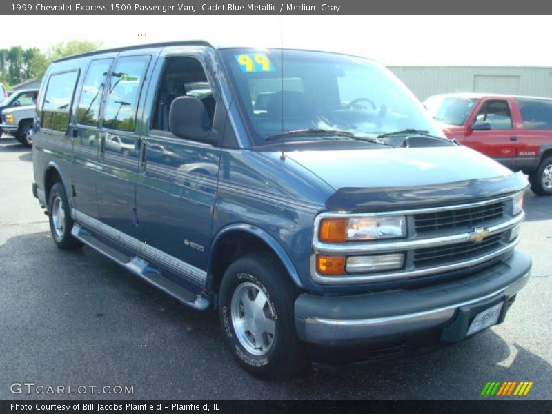 Cadet Blue Metallic / Medium Gray 1999 Chevrolet Express 1500 Passenger Van