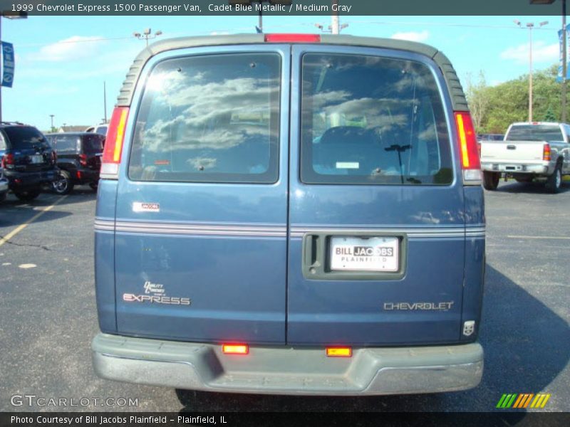 Cadet Blue Metallic / Medium Gray 1999 Chevrolet Express 1500 Passenger Van