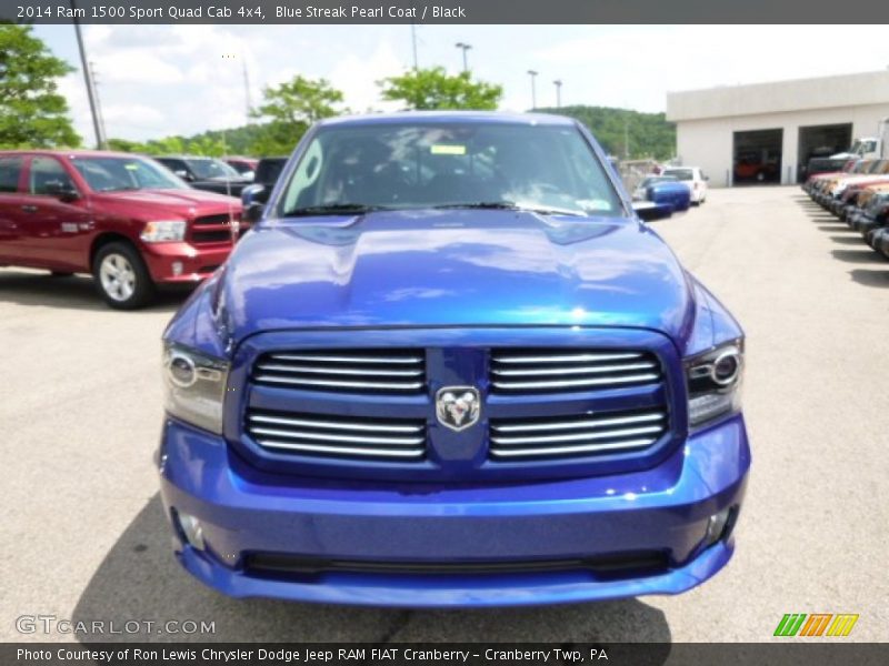 Blue Streak Pearl Coat / Black 2014 Ram 1500 Sport Quad Cab 4x4