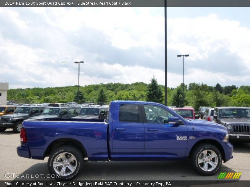  2014 1500 Sport Quad Cab 4x4 Blue Streak Pearl Coat