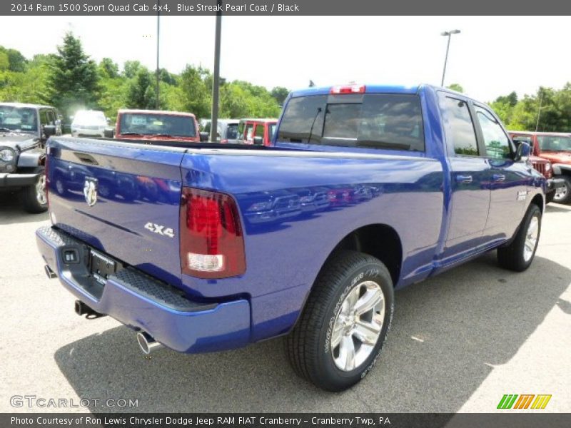 Blue Streak Pearl Coat / Black 2014 Ram 1500 Sport Quad Cab 4x4