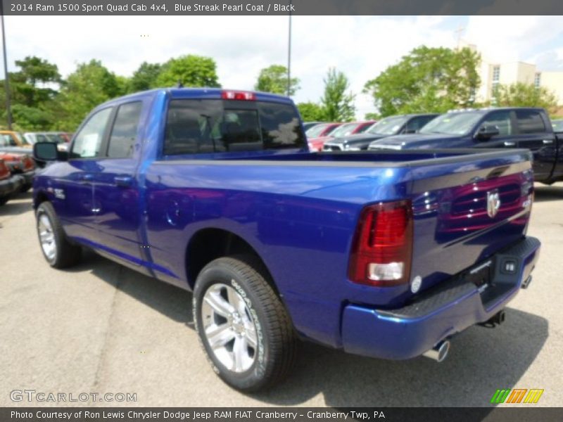 Blue Streak Pearl Coat / Black 2014 Ram 1500 Sport Quad Cab 4x4