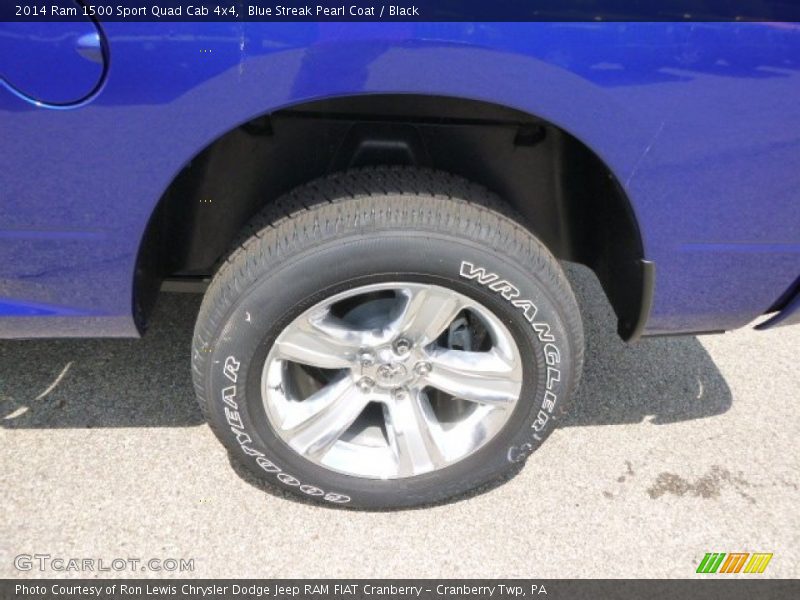 Blue Streak Pearl Coat / Black 2014 Ram 1500 Sport Quad Cab 4x4