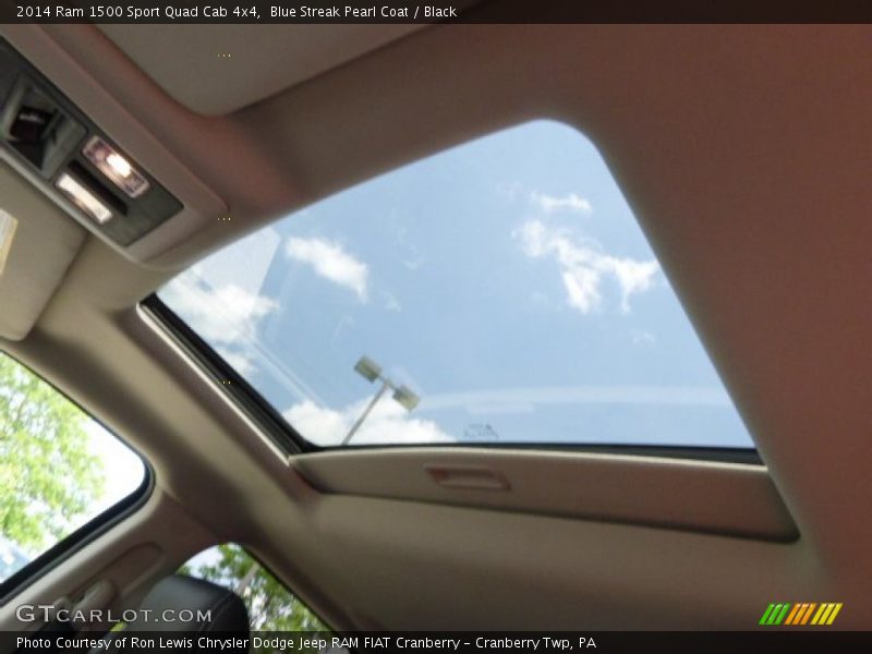 Blue Streak Pearl Coat / Black 2014 Ram 1500 Sport Quad Cab 4x4