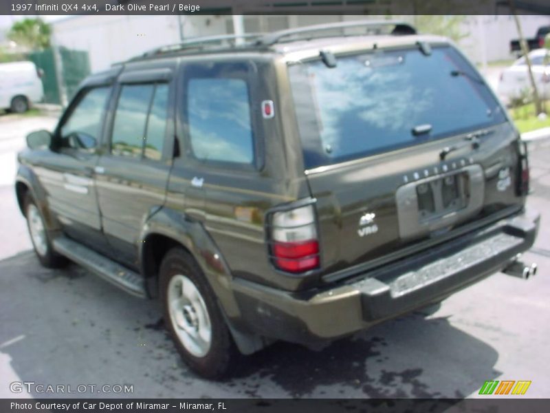 Dark Olive Pearl / Beige 1997 Infiniti QX4 4x4