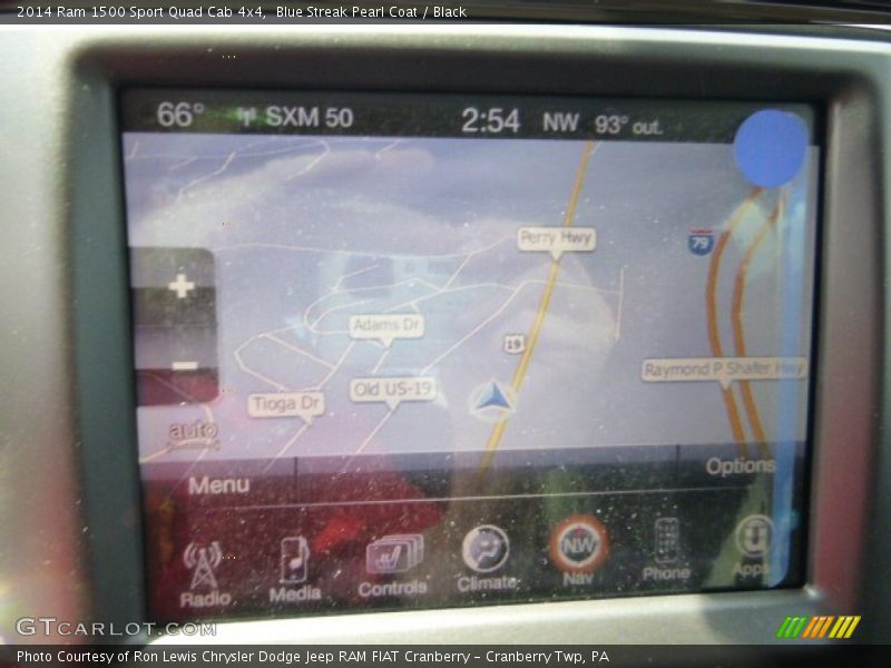 Blue Streak Pearl Coat / Black 2014 Ram 1500 Sport Quad Cab 4x4