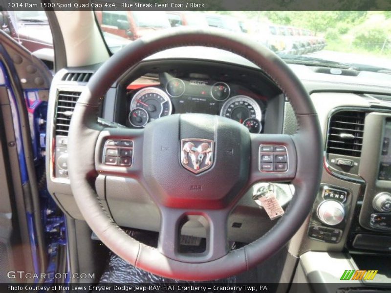 Blue Streak Pearl Coat / Black 2014 Ram 1500 Sport Quad Cab 4x4