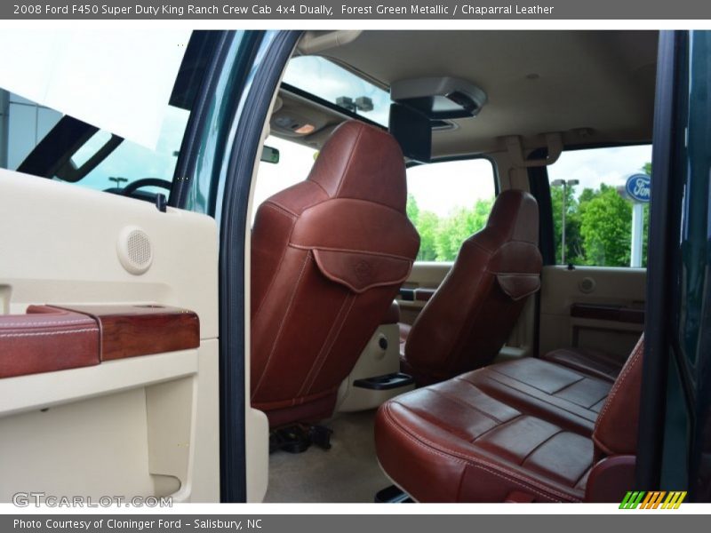Forest Green Metallic / Chaparral Leather 2008 Ford F450 Super Duty King Ranch Crew Cab 4x4 Dually