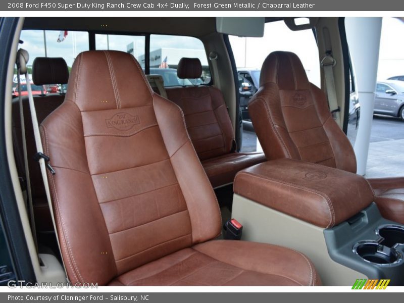 Forest Green Metallic / Chaparral Leather 2008 Ford F450 Super Duty King Ranch Crew Cab 4x4 Dually