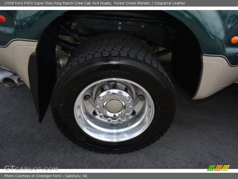 Forest Green Metallic / Chaparral Leather 2008 Ford F450 Super Duty King Ranch Crew Cab 4x4 Dually