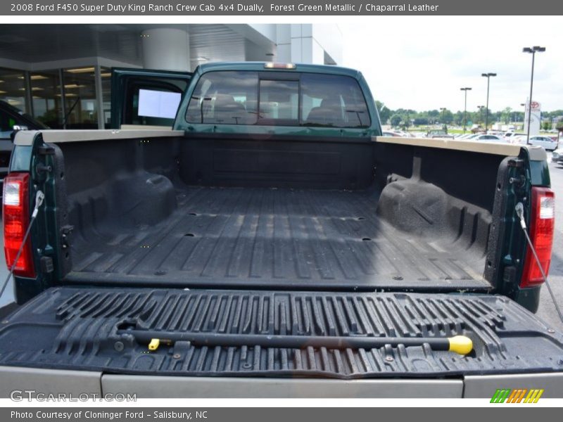 Forest Green Metallic / Chaparral Leather 2008 Ford F450 Super Duty King Ranch Crew Cab 4x4 Dually