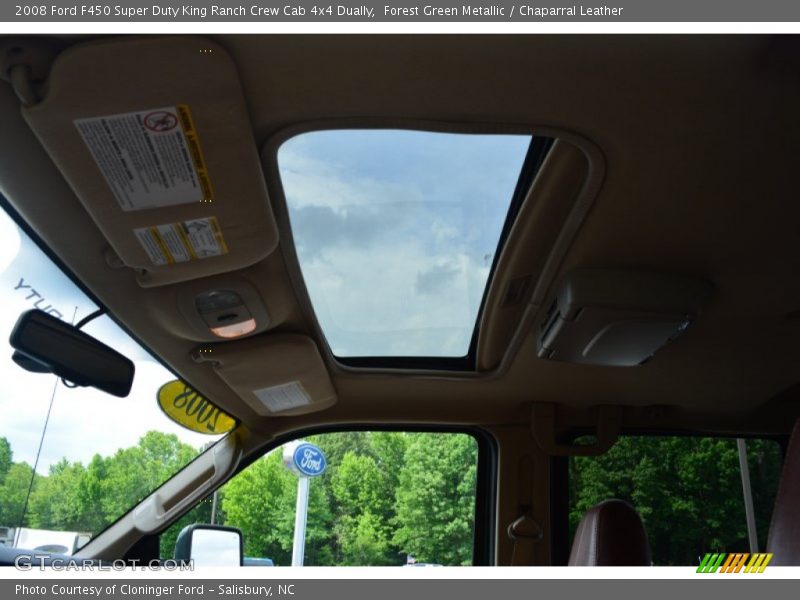 Forest Green Metallic / Chaparral Leather 2008 Ford F450 Super Duty King Ranch Crew Cab 4x4 Dually