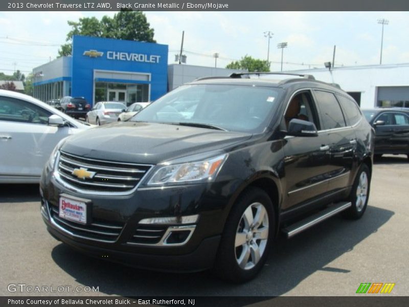Black Granite Metallic / Ebony/Mojave 2013 Chevrolet Traverse LTZ AWD
