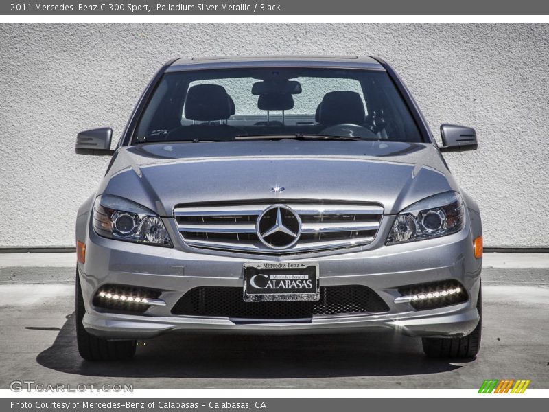 Palladium Silver Metallic / Black 2011 Mercedes-Benz C 300 Sport