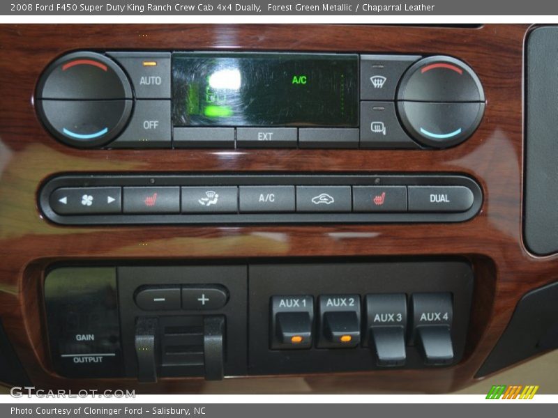 Forest Green Metallic / Chaparral Leather 2008 Ford F450 Super Duty King Ranch Crew Cab 4x4 Dually