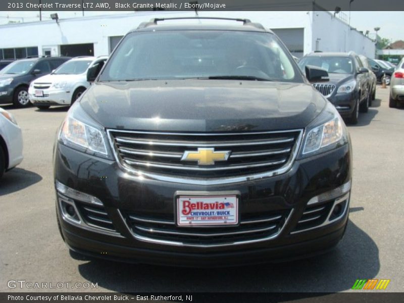 Black Granite Metallic / Ebony/Mojave 2013 Chevrolet Traverse LTZ AWD
