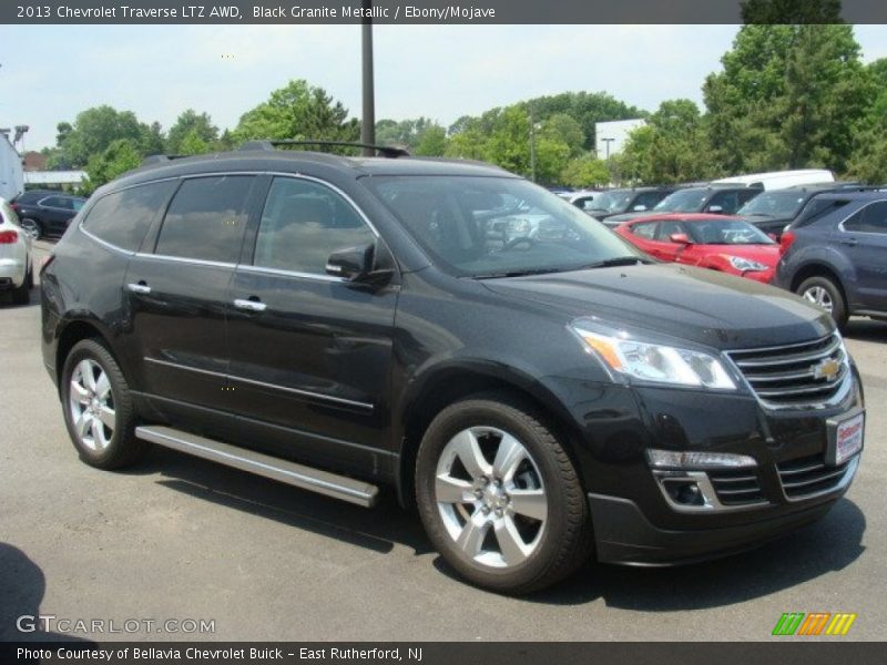 Black Granite Metallic / Ebony/Mojave 2013 Chevrolet Traverse LTZ AWD