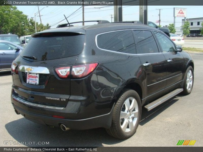 Black Granite Metallic / Ebony/Mojave 2013 Chevrolet Traverse LTZ AWD