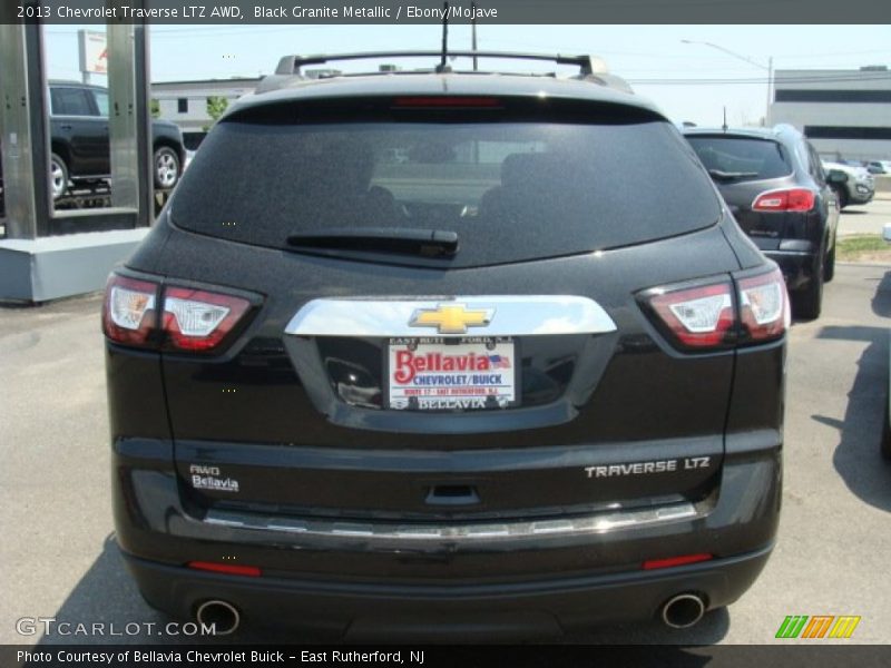 Black Granite Metallic / Ebony/Mojave 2013 Chevrolet Traverse LTZ AWD