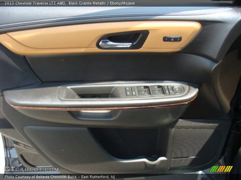Black Granite Metallic / Ebony/Mojave 2013 Chevrolet Traverse LTZ AWD