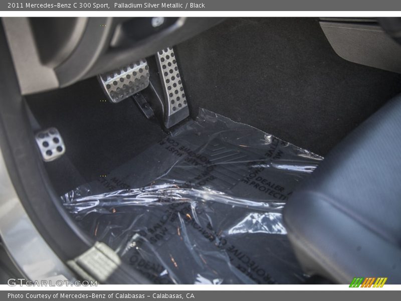 Palladium Silver Metallic / Black 2011 Mercedes-Benz C 300 Sport