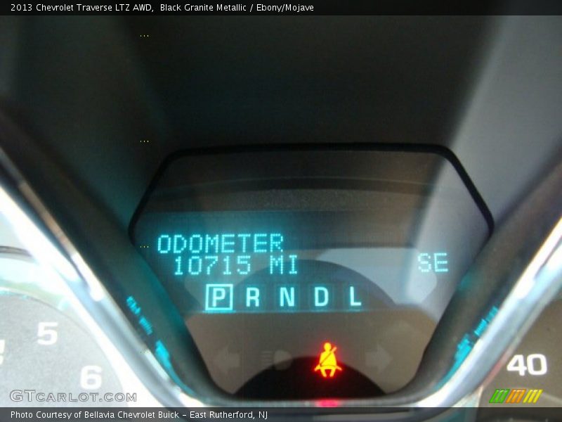 Black Granite Metallic / Ebony/Mojave 2013 Chevrolet Traverse LTZ AWD