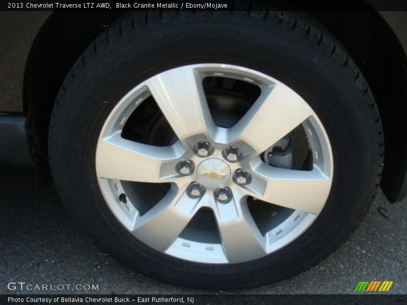 Black Granite Metallic / Ebony/Mojave 2013 Chevrolet Traverse LTZ AWD