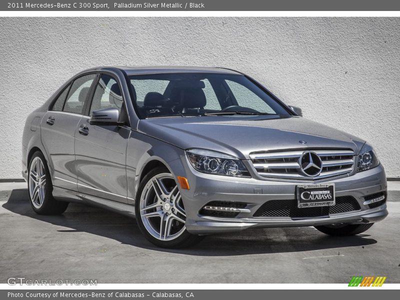 Palladium Silver Metallic / Black 2011 Mercedes-Benz C 300 Sport