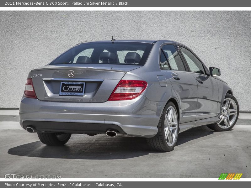 Palladium Silver Metallic / Black 2011 Mercedes-Benz C 300 Sport