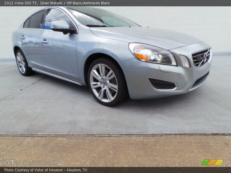 Silver Metallic / Off Black/Anthracite Black 2012 Volvo S60 T5
