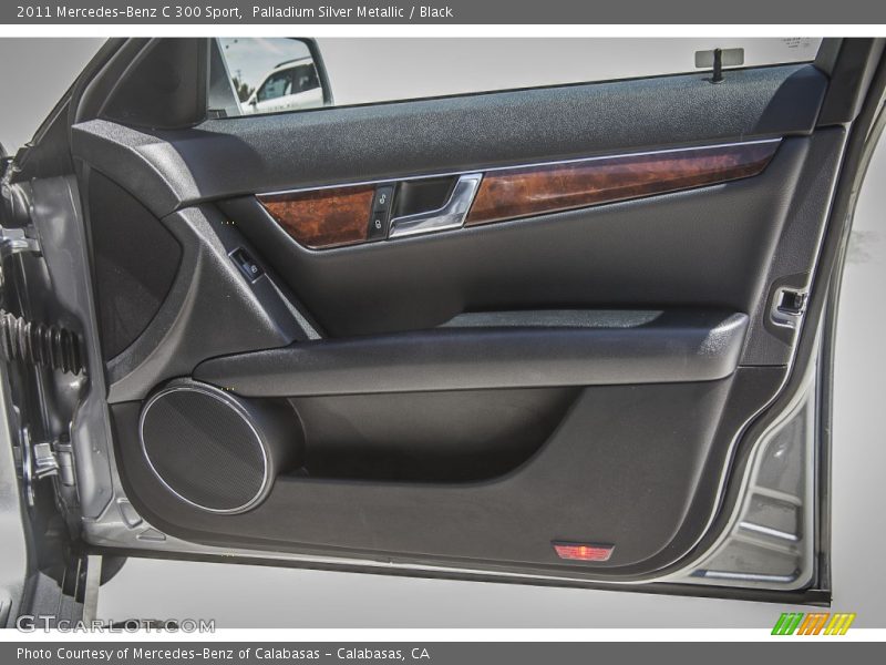 Palladium Silver Metallic / Black 2011 Mercedes-Benz C 300 Sport