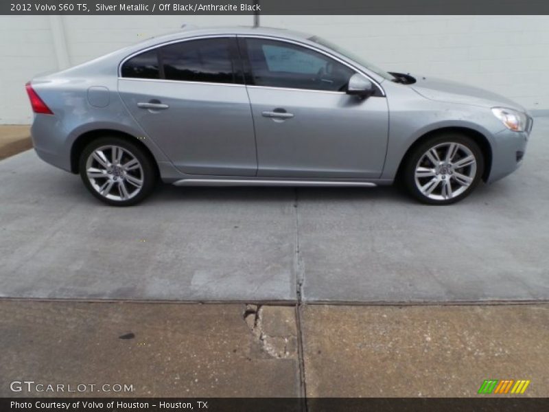 Silver Metallic / Off Black/Anthracite Black 2012 Volvo S60 T5