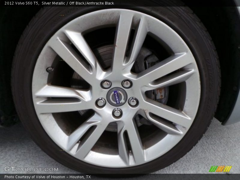 Silver Metallic / Off Black/Anthracite Black 2012 Volvo S60 T5