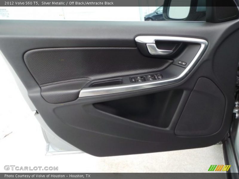 Silver Metallic / Off Black/Anthracite Black 2012 Volvo S60 T5
