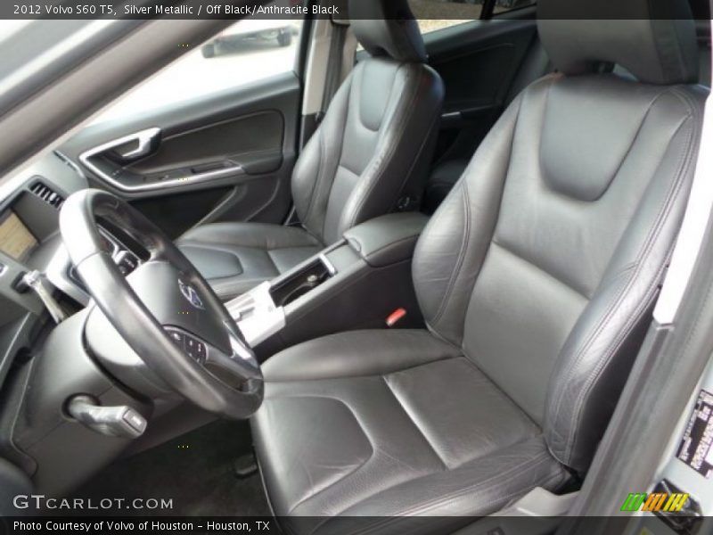 Silver Metallic / Off Black/Anthracite Black 2012 Volvo S60 T5