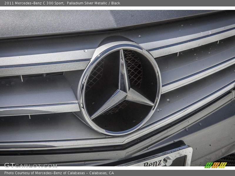 Palladium Silver Metallic / Black 2011 Mercedes-Benz C 300 Sport