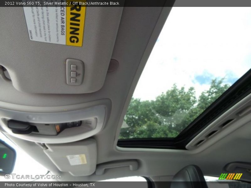 Silver Metallic / Off Black/Anthracite Black 2012 Volvo S60 T5