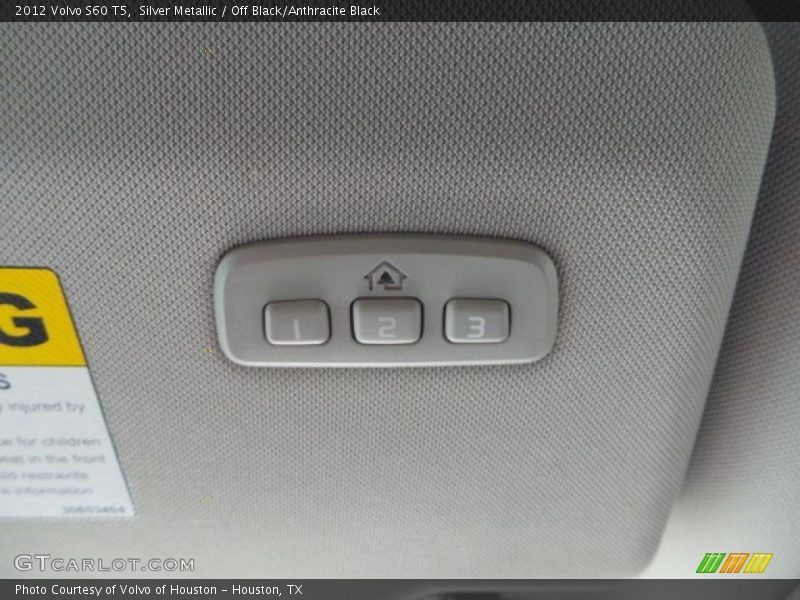 Silver Metallic / Off Black/Anthracite Black 2012 Volvo S60 T5