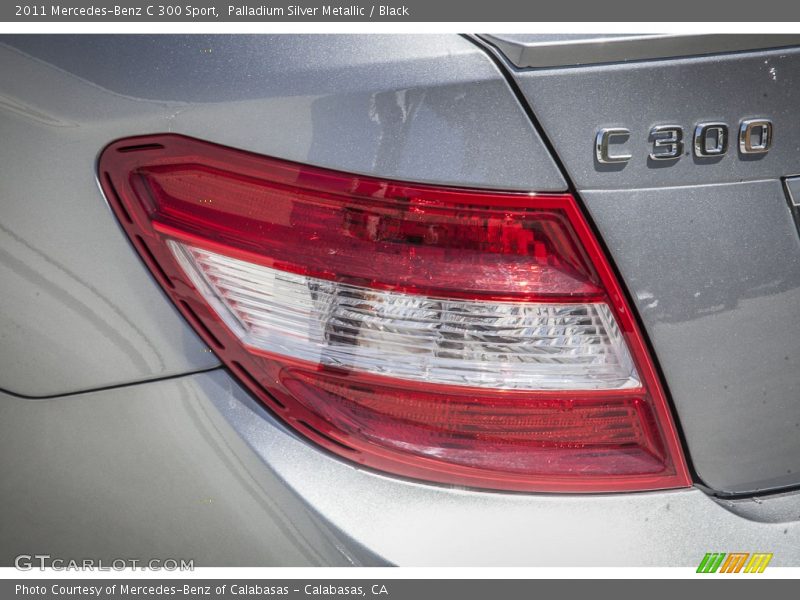 Palladium Silver Metallic / Black 2011 Mercedes-Benz C 300 Sport