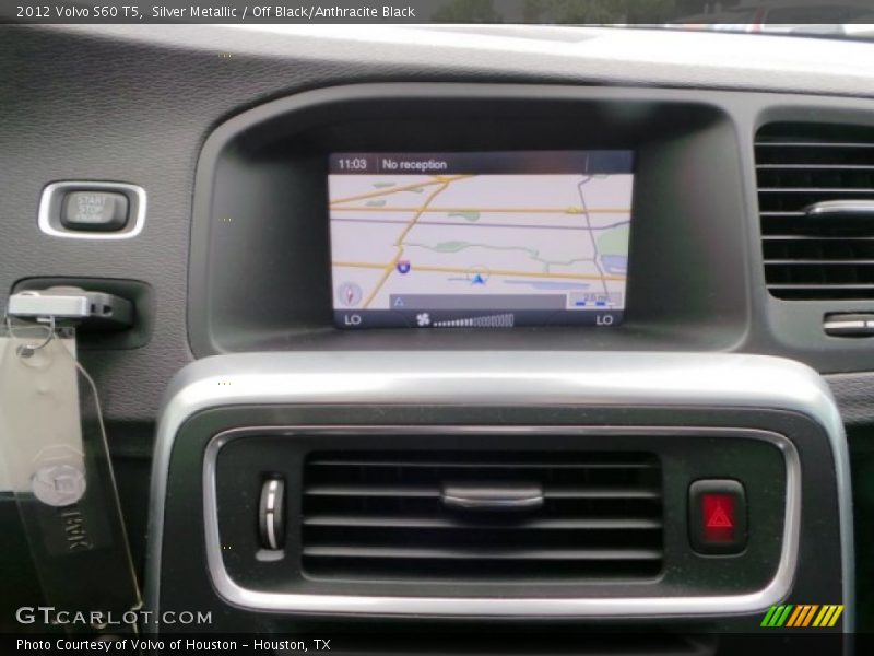 Silver Metallic / Off Black/Anthracite Black 2012 Volvo S60 T5