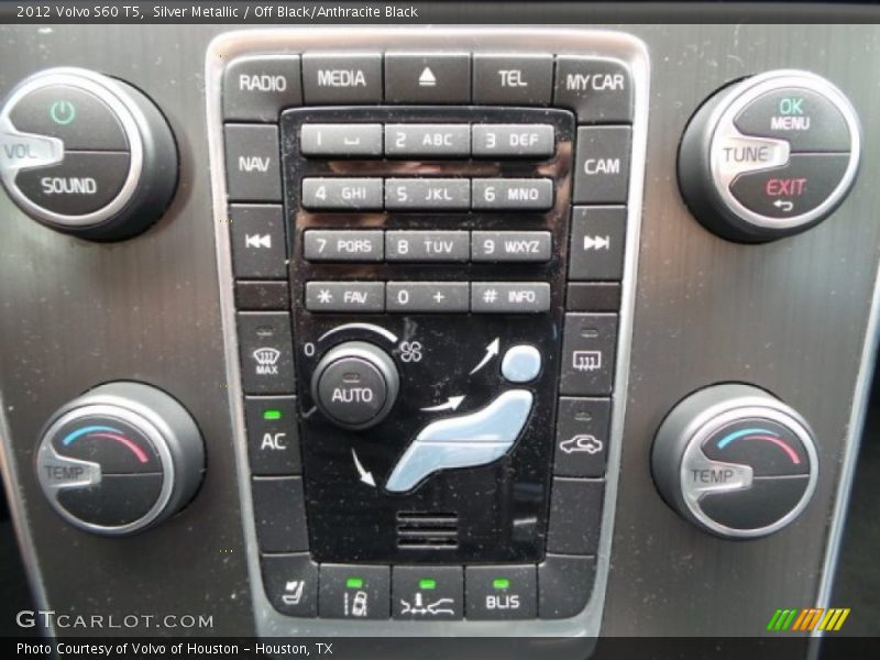 Silver Metallic / Off Black/Anthracite Black 2012 Volvo S60 T5