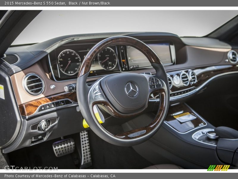 Black / Nut Brown/Black 2015 Mercedes-Benz S 550 Sedan