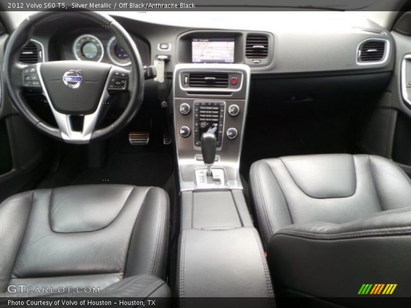 Silver Metallic / Off Black/Anthracite Black 2012 Volvo S60 T5