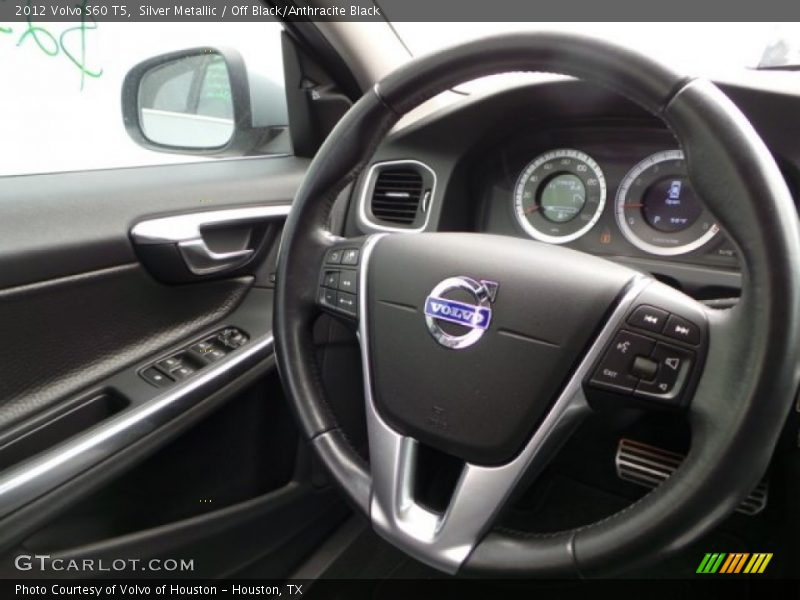 Silver Metallic / Off Black/Anthracite Black 2012 Volvo S60 T5