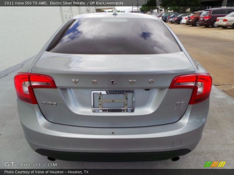 Electric Silver Metallic / Off Black/Anthracite 2011 Volvo S60 T6 AWD