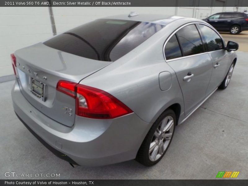 Electric Silver Metallic / Off Black/Anthracite 2011 Volvo S60 T6 AWD