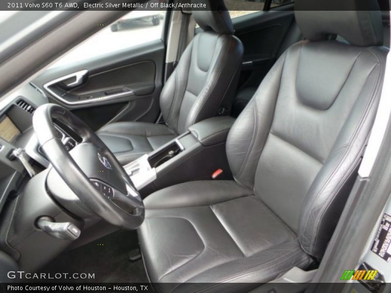 Electric Silver Metallic / Off Black/Anthracite 2011 Volvo S60 T6 AWD