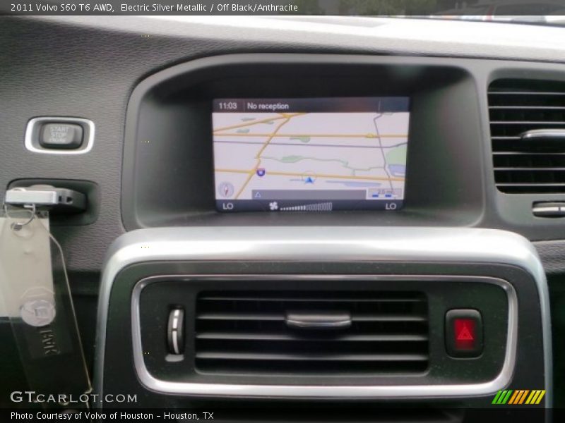 Electric Silver Metallic / Off Black/Anthracite 2011 Volvo S60 T6 AWD