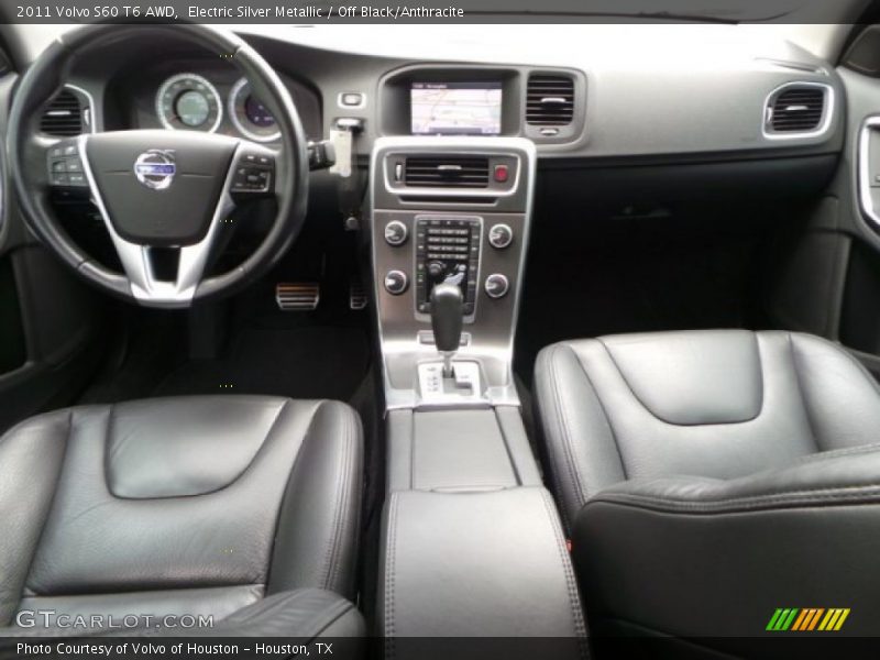 Electric Silver Metallic / Off Black/Anthracite 2011 Volvo S60 T6 AWD
